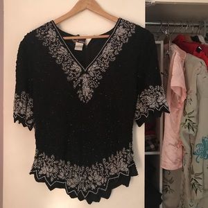 Vintage beaded top